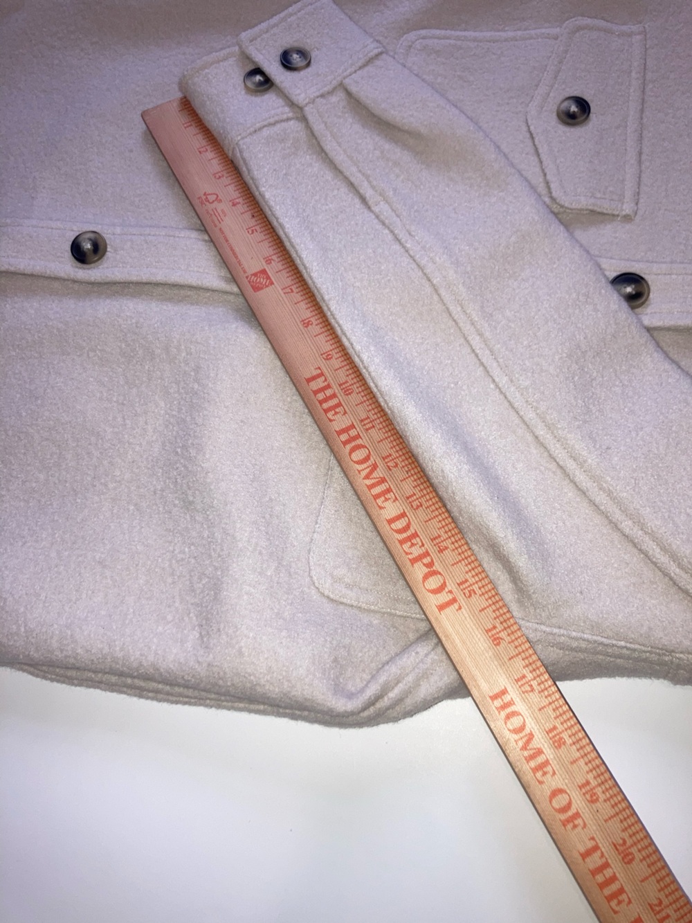 Quince 100% Merino Wool Shirt Jacket in Heather Bone Women’s Small Shacket - Picture 11 of 12